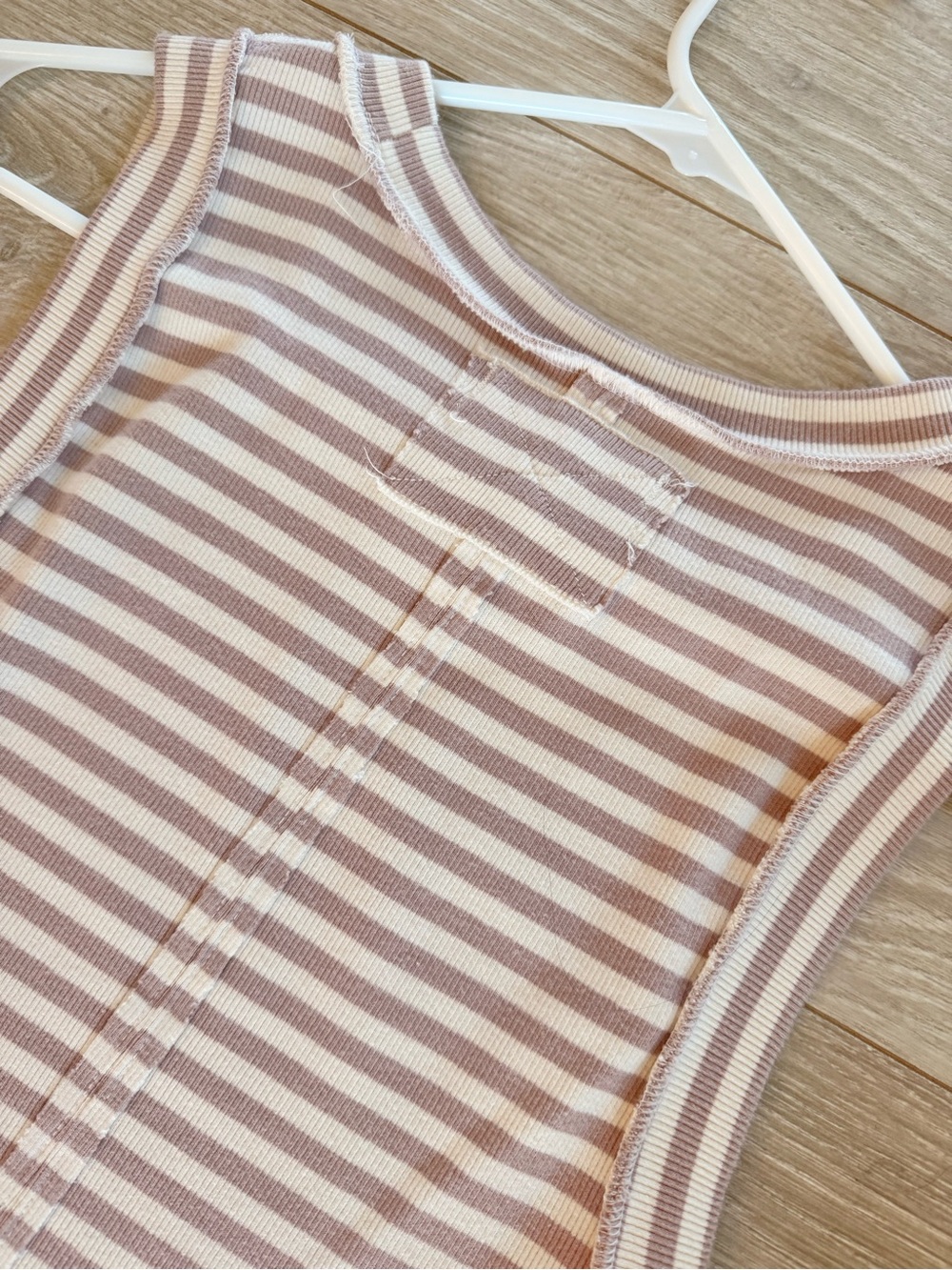 We The Free Kate Stripe Tee Etherea Medium LIKE NEW - Picture 11 of 12
